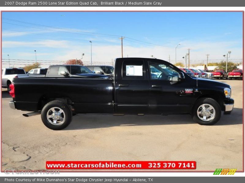 Brilliant Black / Medium Slate Gray 2007 Dodge Ram 2500 Lone Star Edition Quad Cab