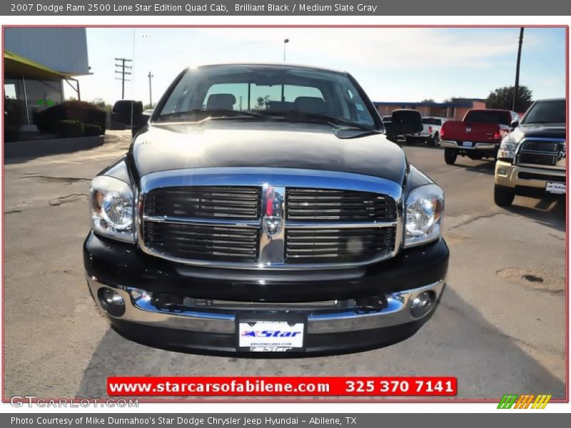 Brilliant Black / Medium Slate Gray 2007 Dodge Ram 2500 Lone Star Edition Quad Cab