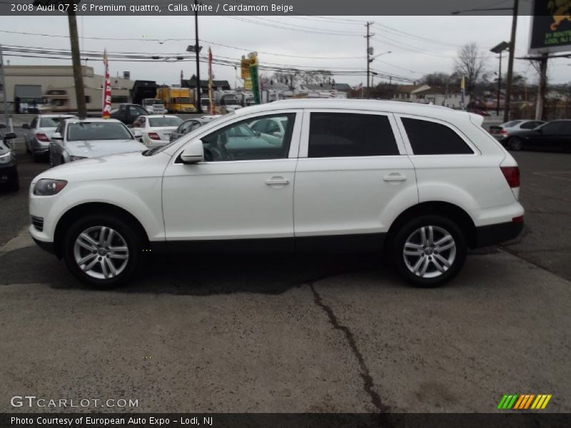 Calla White / Cardamom Beige 2008 Audi Q7 3.6 Premium quattro