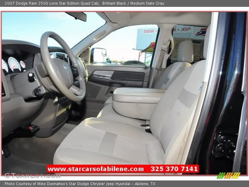 Brilliant Black / Medium Slate Gray 2007 Dodge Ram 2500 Lone Star Edition Quad Cab