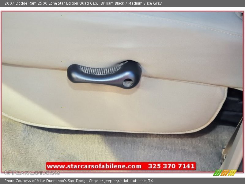 Brilliant Black / Medium Slate Gray 2007 Dodge Ram 2500 Lone Star Edition Quad Cab