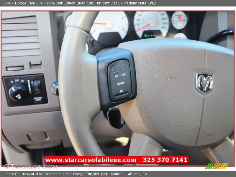 Brilliant Black / Medium Slate Gray 2007 Dodge Ram 2500 Lone Star Edition Quad Cab