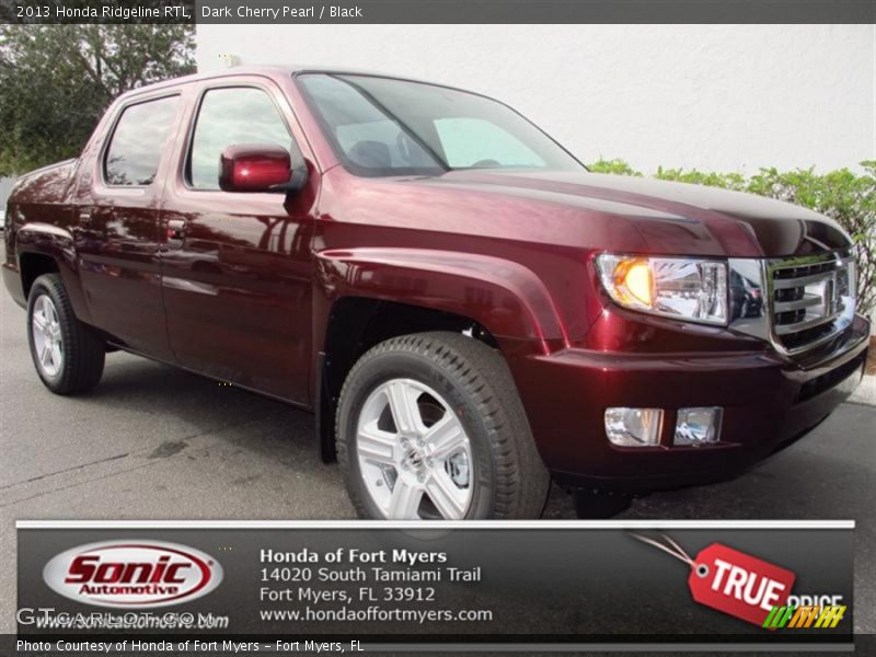 Dark Cherry Pearl / Black 2013 Honda Ridgeline RTL