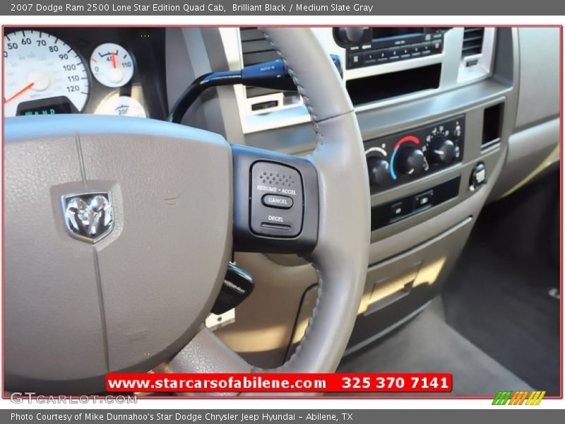 Brilliant Black / Medium Slate Gray 2007 Dodge Ram 2500 Lone Star Edition Quad Cab