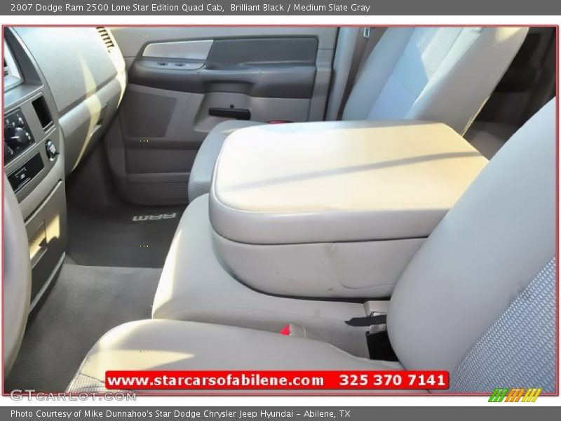 Brilliant Black / Medium Slate Gray 2007 Dodge Ram 2500 Lone Star Edition Quad Cab