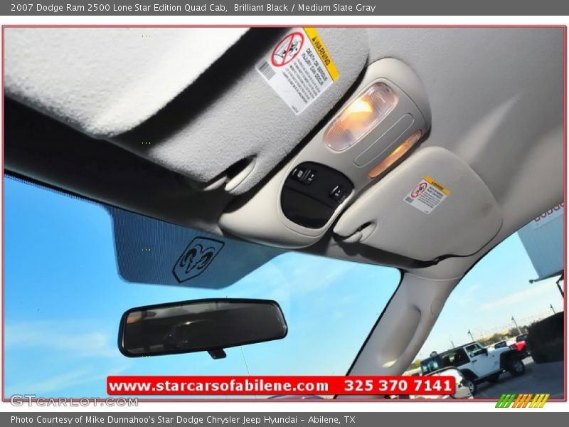 Brilliant Black / Medium Slate Gray 2007 Dodge Ram 2500 Lone Star Edition Quad Cab