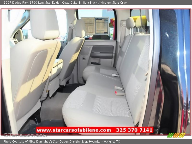 Brilliant Black / Medium Slate Gray 2007 Dodge Ram 2500 Lone Star Edition Quad Cab