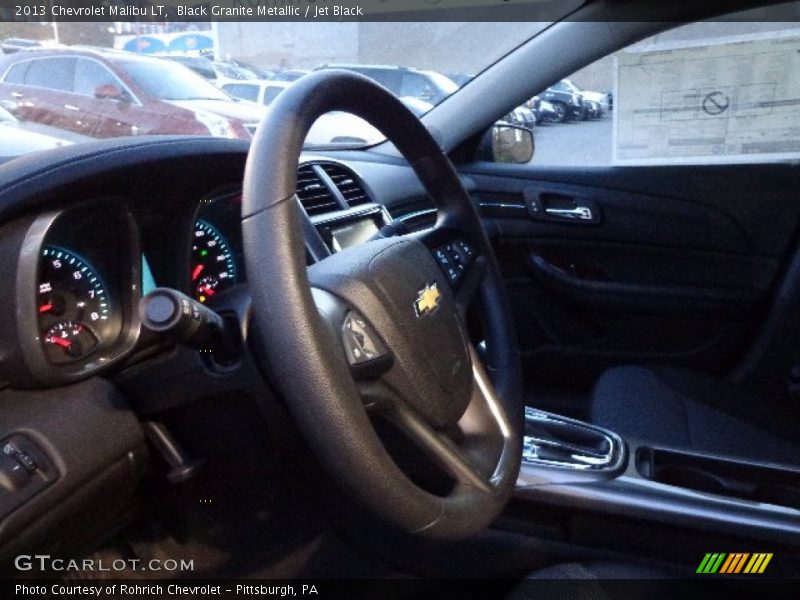 Black Granite Metallic / Jet Black 2013 Chevrolet Malibu LT