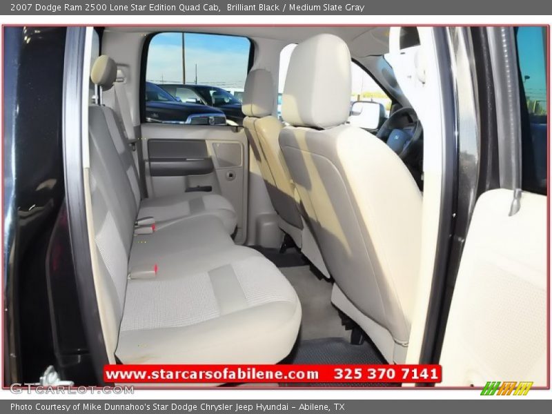 Brilliant Black / Medium Slate Gray 2007 Dodge Ram 2500 Lone Star Edition Quad Cab