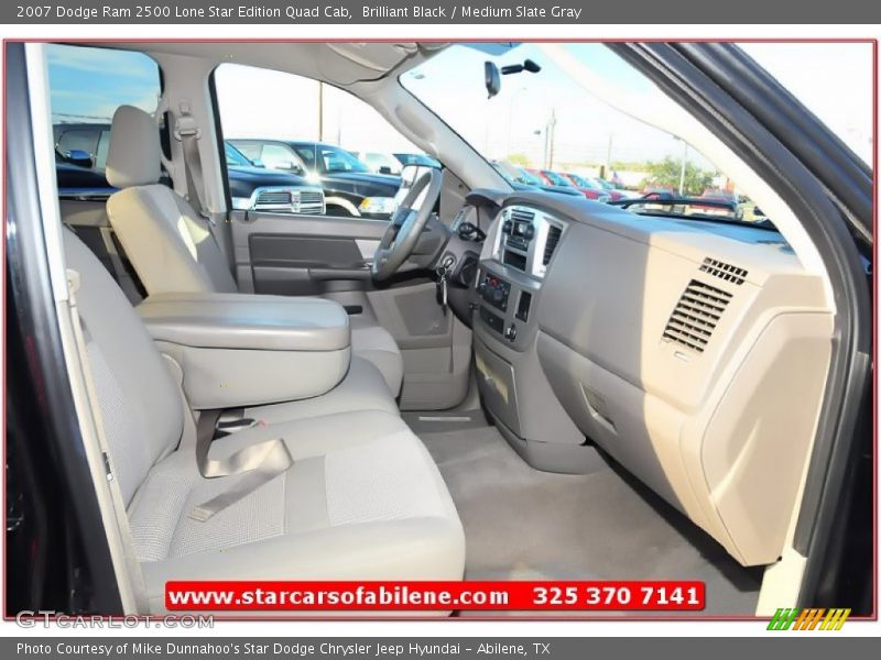 Brilliant Black / Medium Slate Gray 2007 Dodge Ram 2500 Lone Star Edition Quad Cab