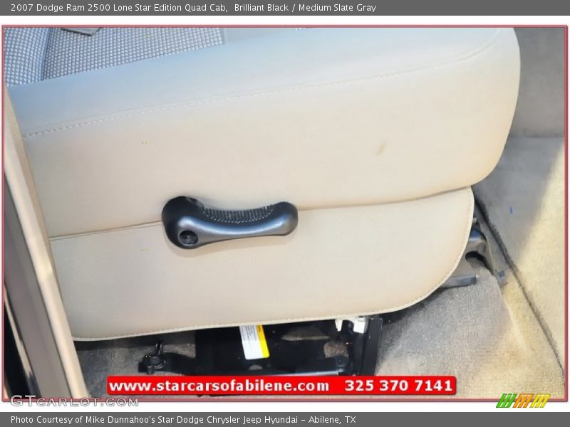 Brilliant Black / Medium Slate Gray 2007 Dodge Ram 2500 Lone Star Edition Quad Cab