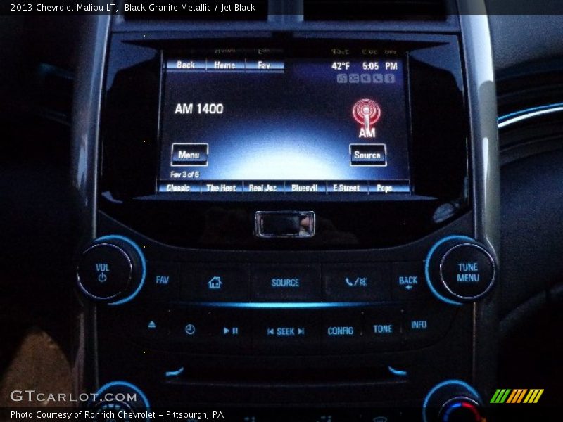 Black Granite Metallic / Jet Black 2013 Chevrolet Malibu LT