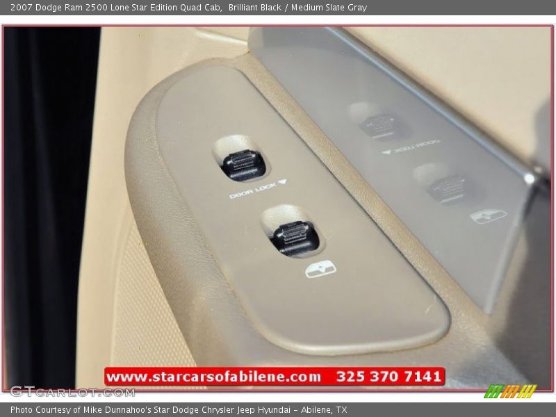 Brilliant Black / Medium Slate Gray 2007 Dodge Ram 2500 Lone Star Edition Quad Cab