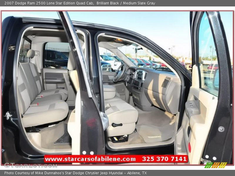 Brilliant Black / Medium Slate Gray 2007 Dodge Ram 2500 Lone Star Edition Quad Cab
