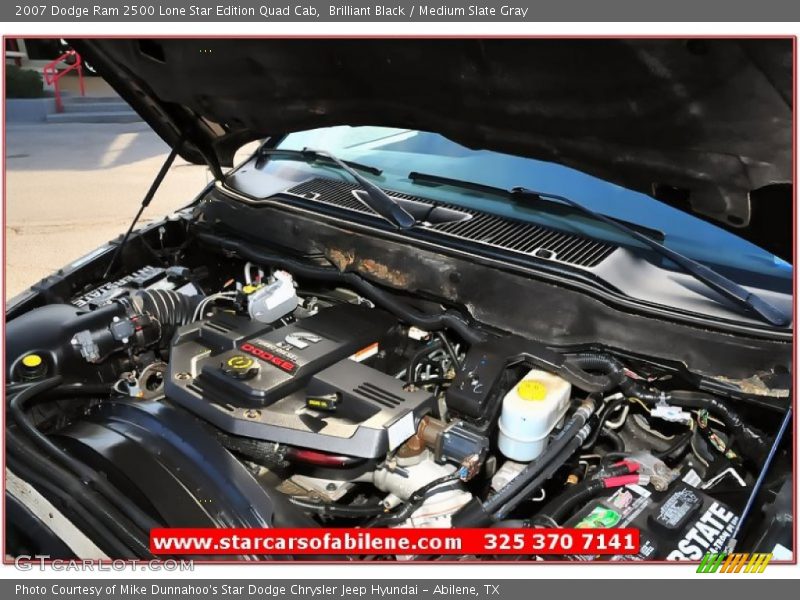 Brilliant Black / Medium Slate Gray 2007 Dodge Ram 2500 Lone Star Edition Quad Cab