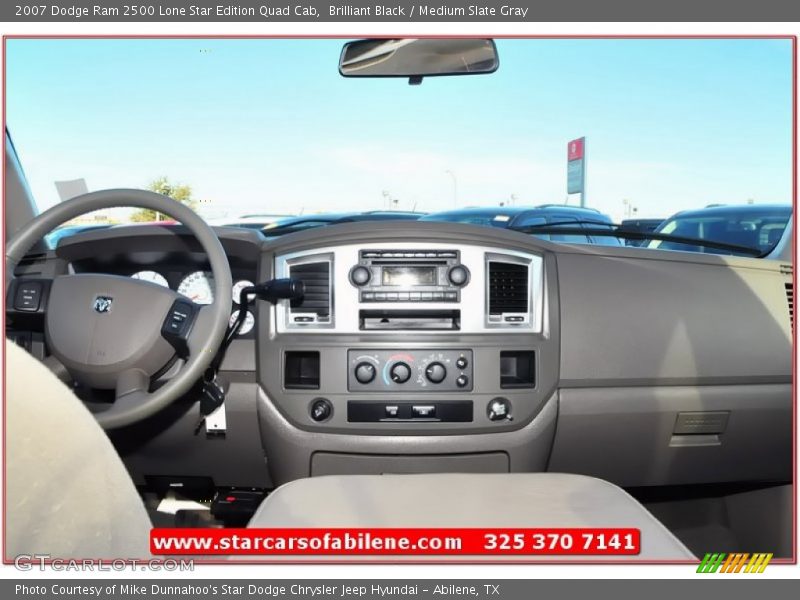 Brilliant Black / Medium Slate Gray 2007 Dodge Ram 2500 Lone Star Edition Quad Cab