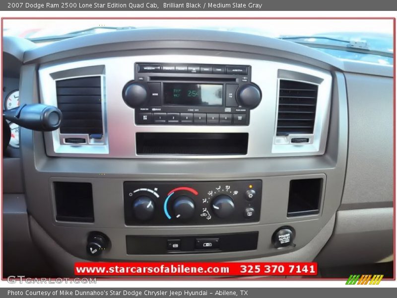 Brilliant Black / Medium Slate Gray 2007 Dodge Ram 2500 Lone Star Edition Quad Cab