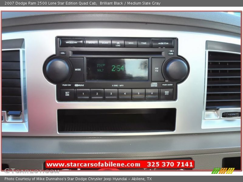 Brilliant Black / Medium Slate Gray 2007 Dodge Ram 2500 Lone Star Edition Quad Cab