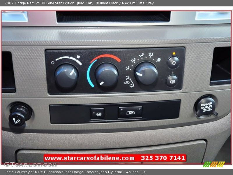 Brilliant Black / Medium Slate Gray 2007 Dodge Ram 2500 Lone Star Edition Quad Cab