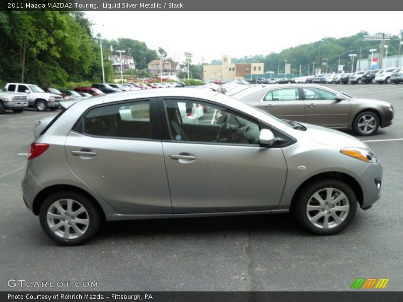 Liquid Silver Metallic / Black 2011 Mazda MAZDA2 Touring
