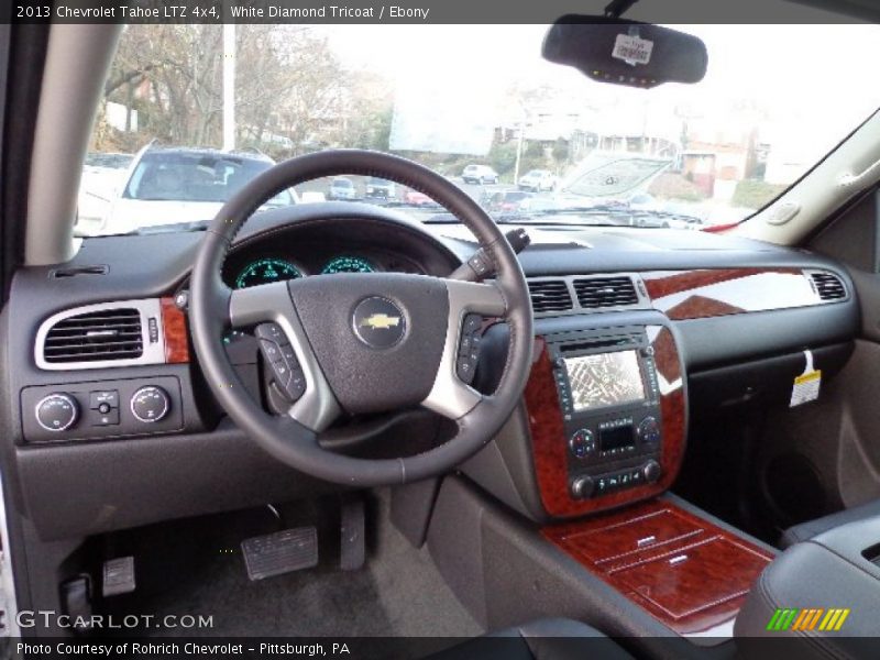 White Diamond Tricoat / Ebony 2013 Chevrolet Tahoe LTZ 4x4