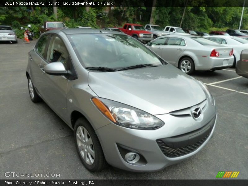 Liquid Silver Metallic / Black 2011 Mazda MAZDA2 Touring