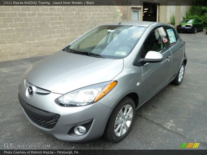 Liquid Silver Metallic / Black 2011 Mazda MAZDA2 Touring