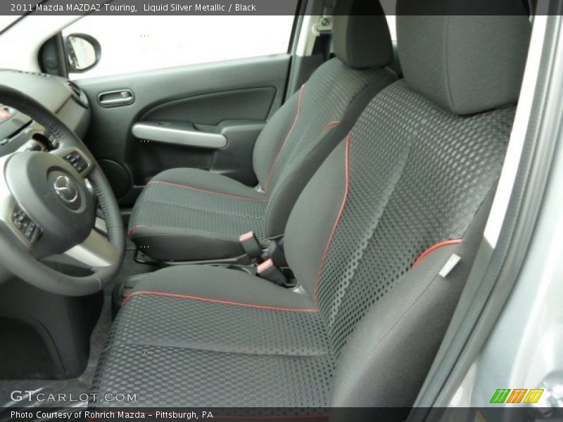 Liquid Silver Metallic / Black 2011 Mazda MAZDA2 Touring