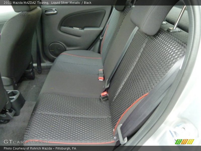 Liquid Silver Metallic / Black 2011 Mazda MAZDA2 Touring