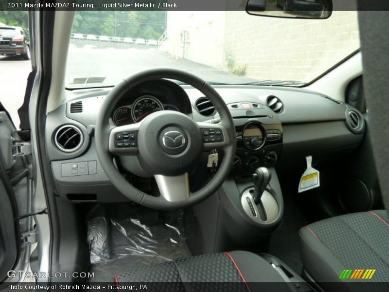 Liquid Silver Metallic / Black 2011 Mazda MAZDA2 Touring