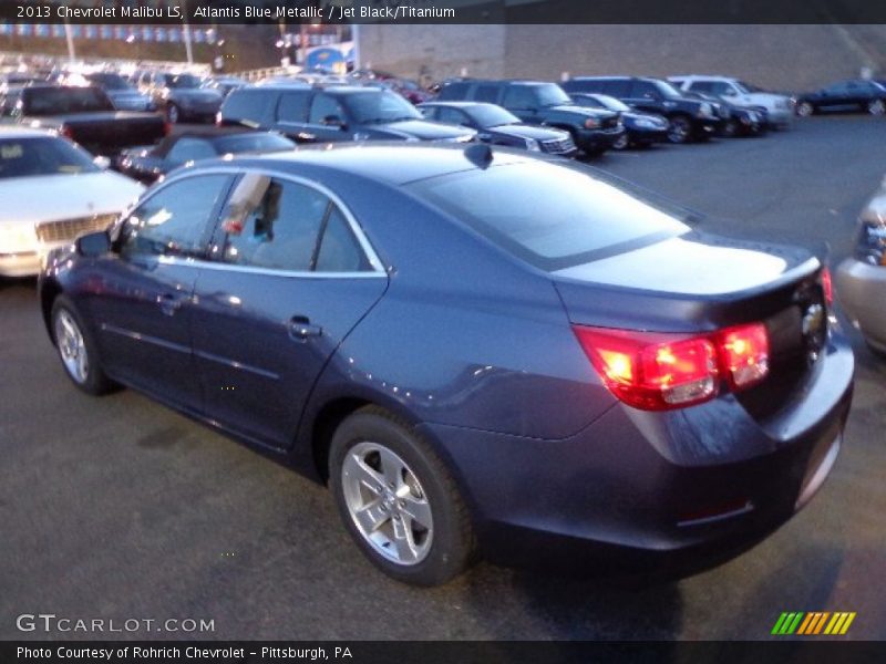 Atlantis Blue Metallic / Jet Black/Titanium 2013 Chevrolet Malibu LS