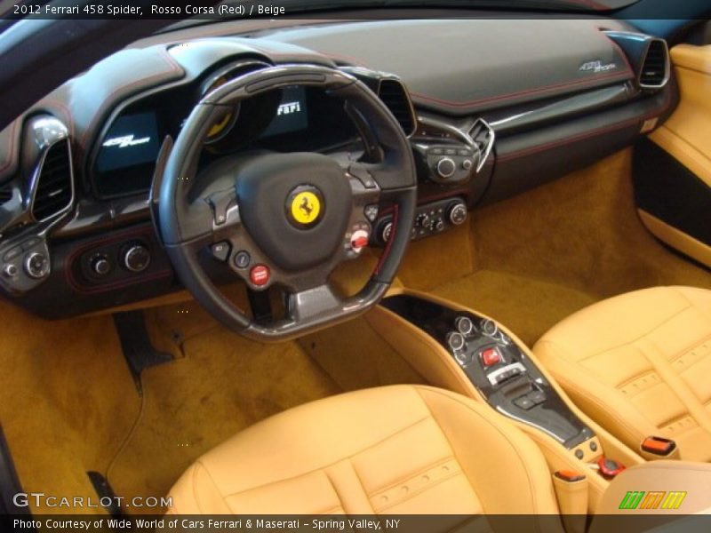  2012 458 Spider Beige Interior