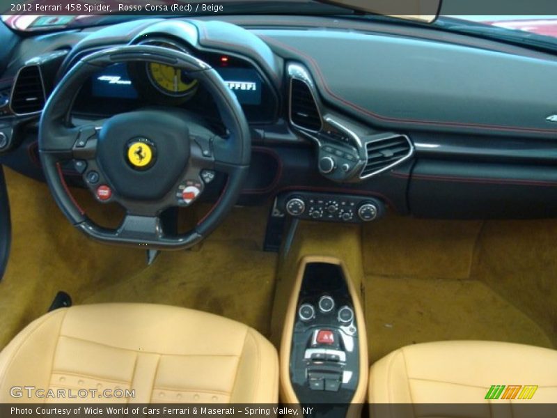 Dashboard of 2012 458 Spider