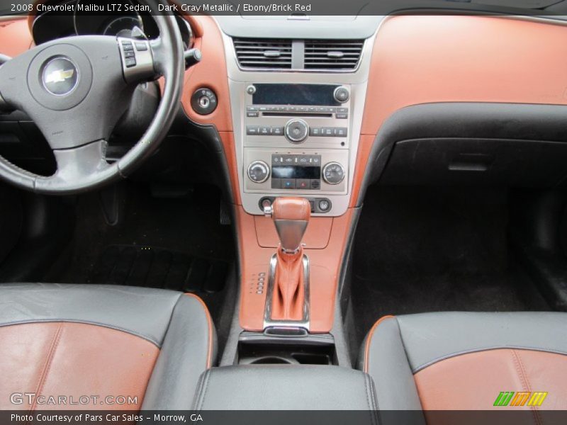 Dark Gray Metallic / Ebony/Brick Red 2008 Chevrolet Malibu LTZ Sedan