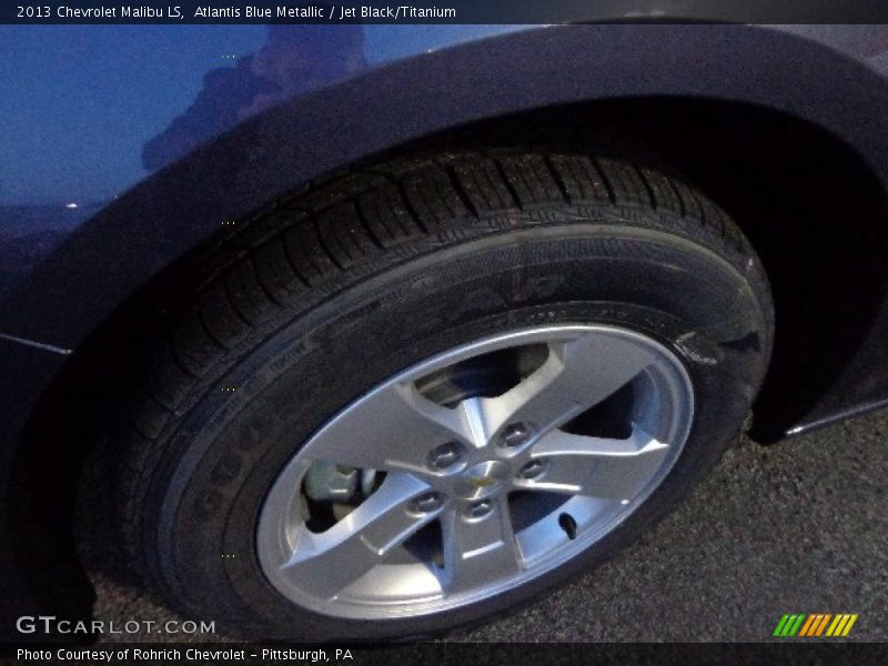 Atlantis Blue Metallic / Jet Black/Titanium 2013 Chevrolet Malibu LS