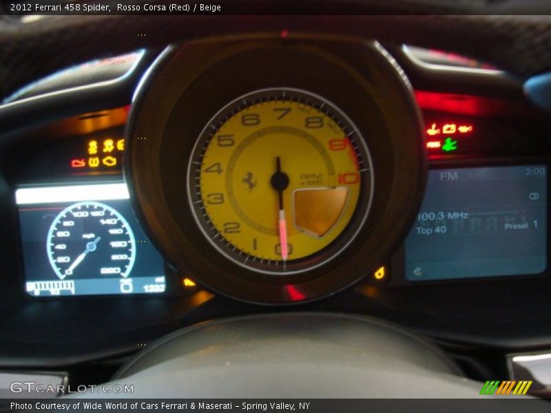  2012 458 Spider Spider Gauges