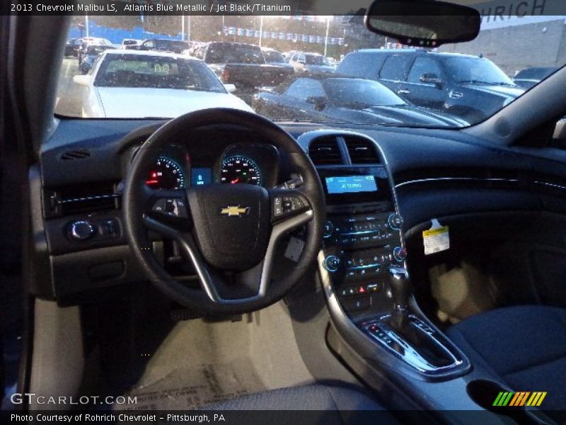 Atlantis Blue Metallic / Jet Black/Titanium 2013 Chevrolet Malibu LS