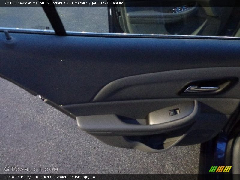 Atlantis Blue Metallic / Jet Black/Titanium 2013 Chevrolet Malibu LS