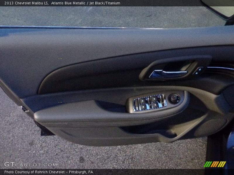 Atlantis Blue Metallic / Jet Black/Titanium 2013 Chevrolet Malibu LS