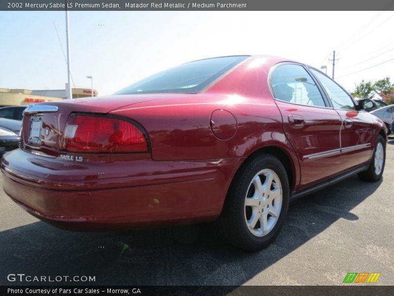Matador Red Metallic / Medium Parchment 2002 Mercury Sable LS Premium Sedan