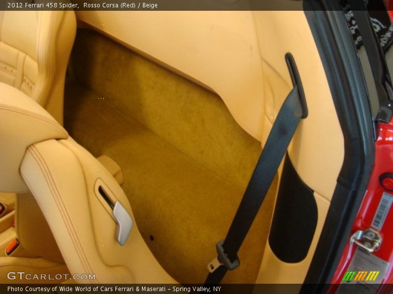  2012 458 Spider Beige Interior