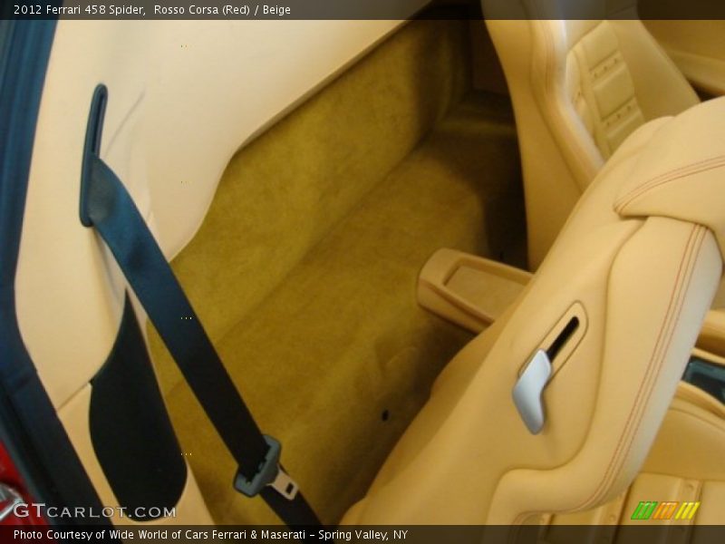  2012 458 Spider Beige Interior