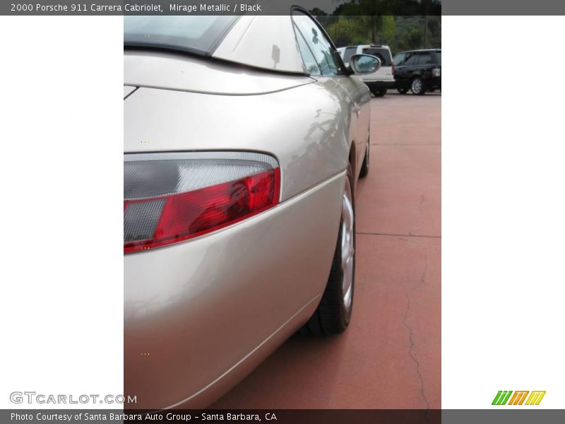Mirage Metallic / Black 2000 Porsche 911 Carrera Cabriolet