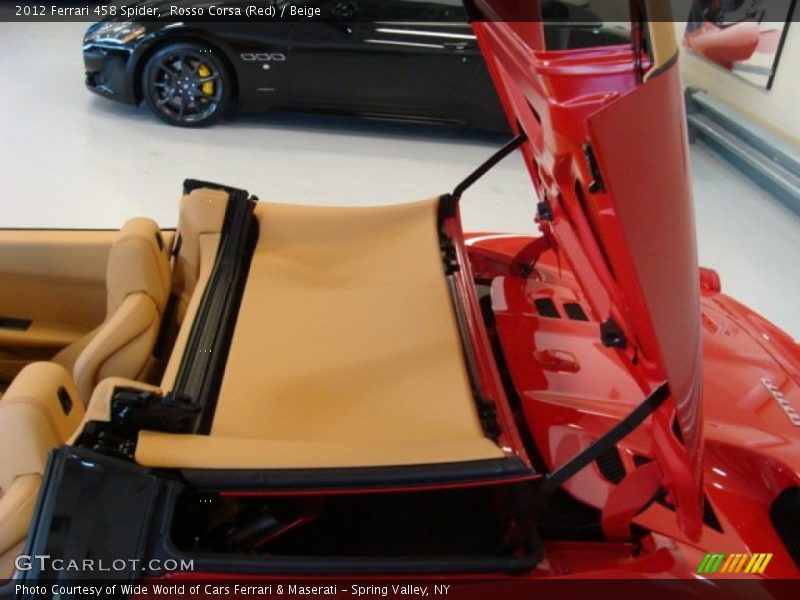 Rosso Corsa (Red) / Beige 2012 Ferrari 458 Spider