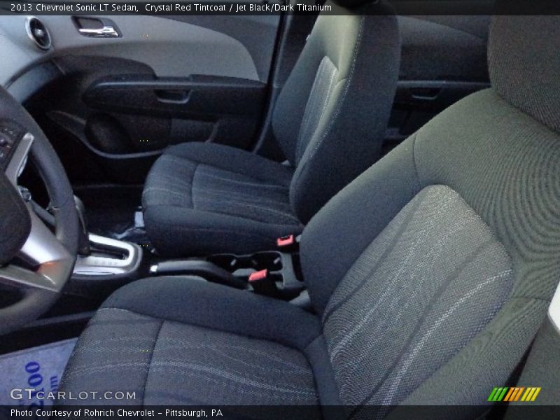 Crystal Red Tintcoat / Jet Black/Dark Titanium 2013 Chevrolet Sonic LT Sedan