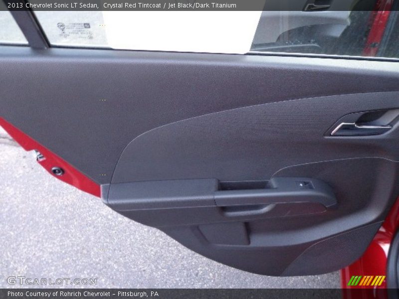 Crystal Red Tintcoat / Jet Black/Dark Titanium 2013 Chevrolet Sonic LT Sedan