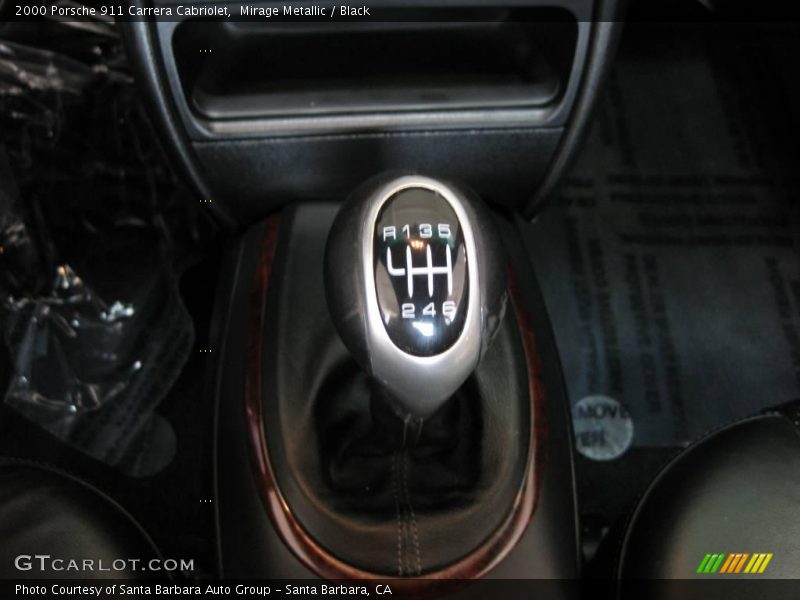 Mirage Metallic / Black 2000 Porsche 911 Carrera Cabriolet