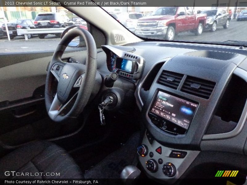 Crystal Red Tintcoat / Jet Black/Dark Titanium 2013 Chevrolet Sonic LT Sedan