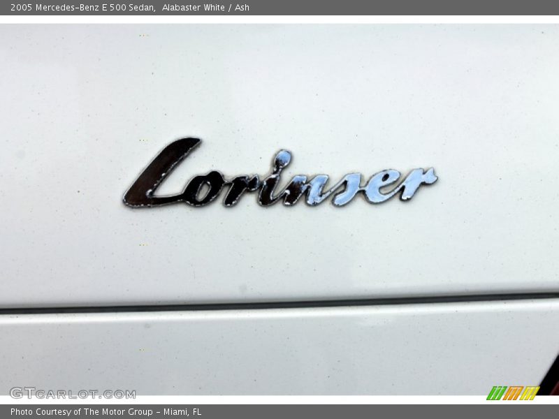 Alabaster White / Ash 2005 Mercedes-Benz E 500 Sedan