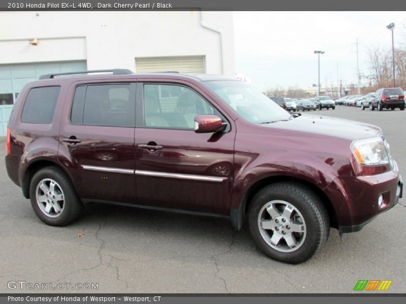 Dark Cherry Pearl / Black 2010 Honda Pilot EX-L 4WD